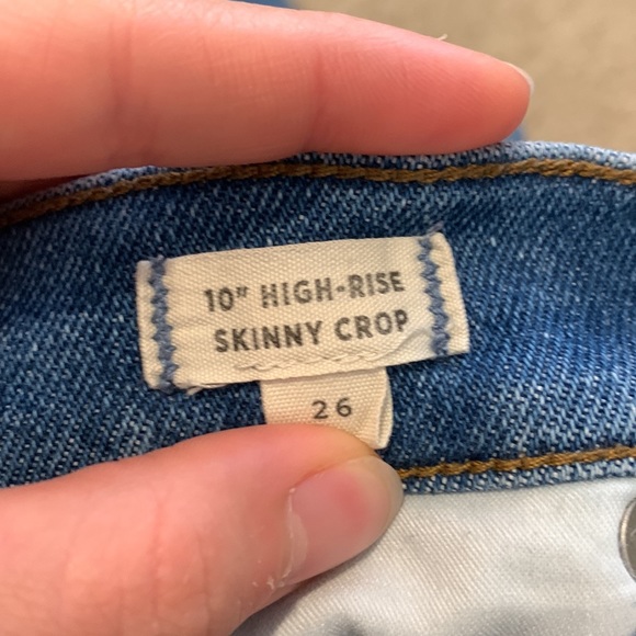 Madewell 10” high rise skinny crop jeans - Picture 6 of 6